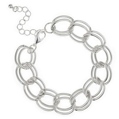 Silver multi link bracelet